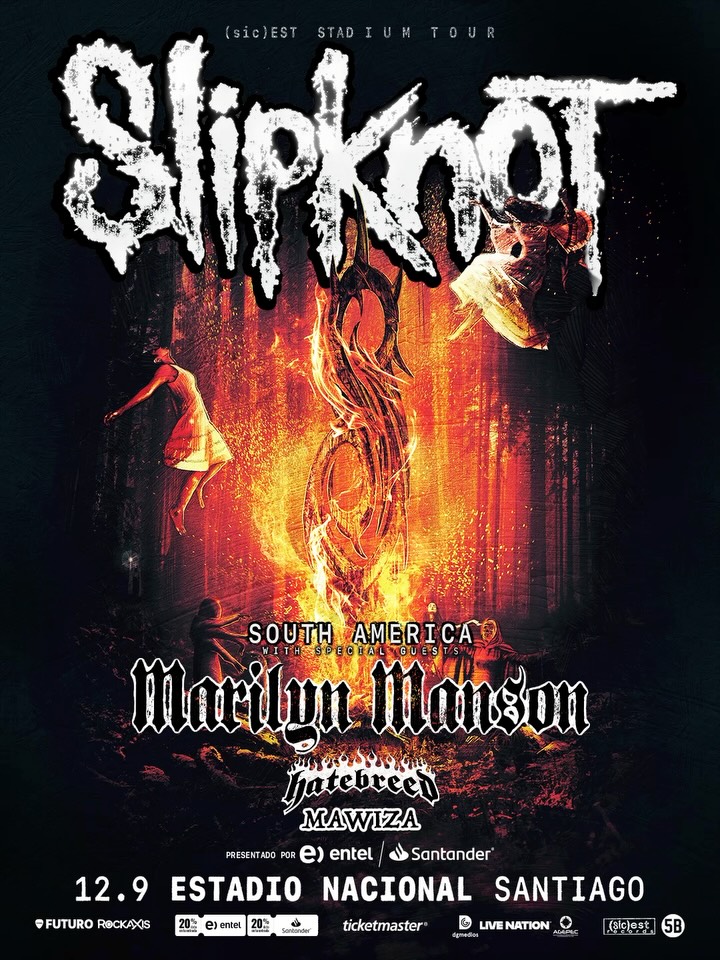 Golpe a la quijada: Slipknot + Marilyn Manson + Hatebreed en Chile